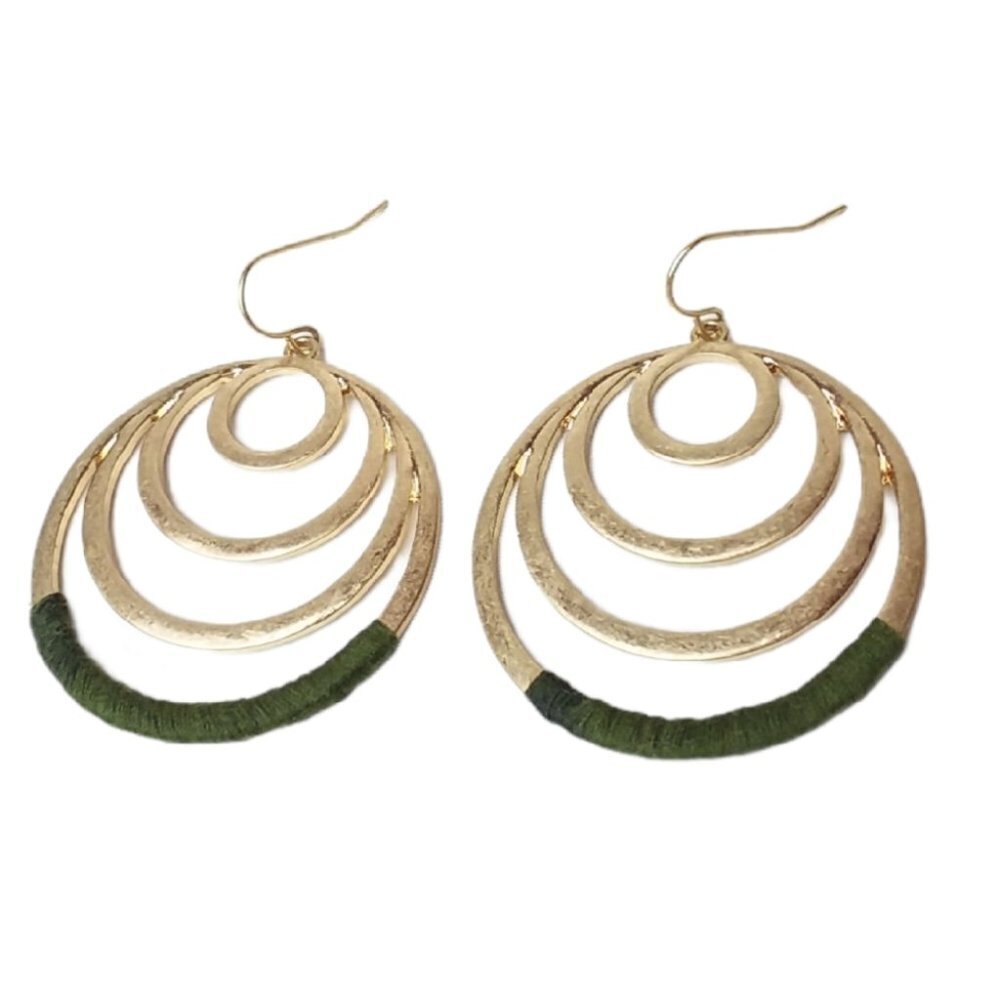 Gold Double Hoop Earrings